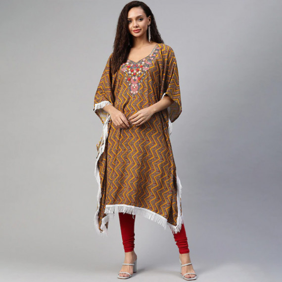 https://fitdrop.in/products/women-orange-brown-geometric-printed-thread-work-pure-cotton-kaftan-kurta