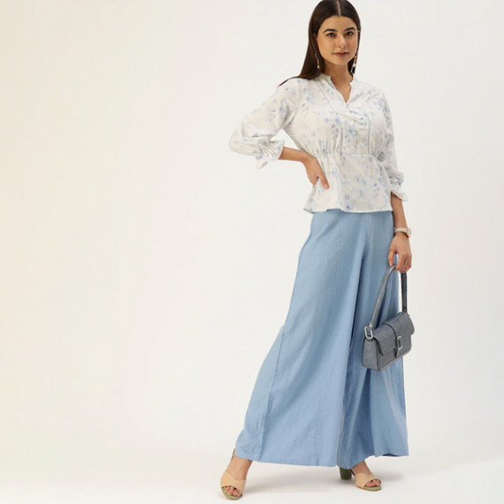 https://fitdrop.in/products/white-blue-tropical-print-mandarin-collar-peplum-top