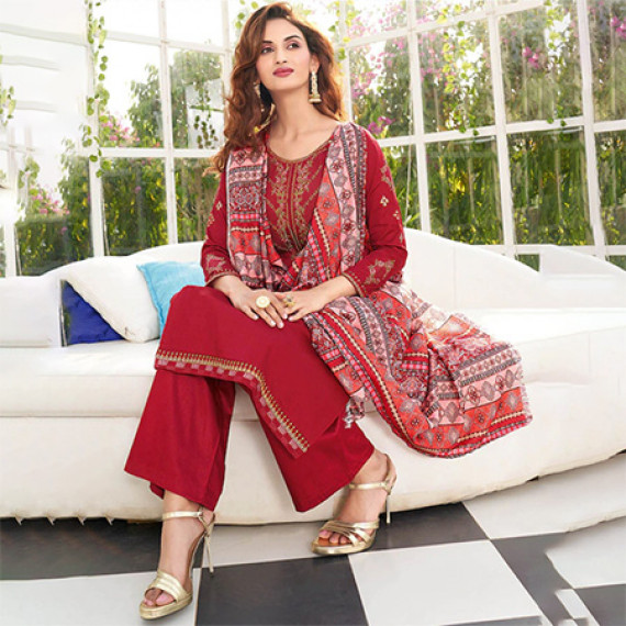 https://fitdrop.in/products/maroon-pink-embroidered-pure-cotton-unstitched-dress-material
