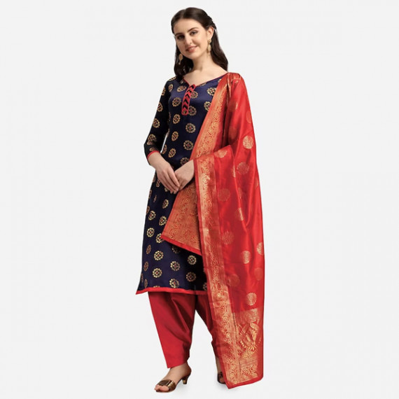 https://fitdrop.in/products/navy-blue-red-woven-design-banarasi-unstitched-dress-material