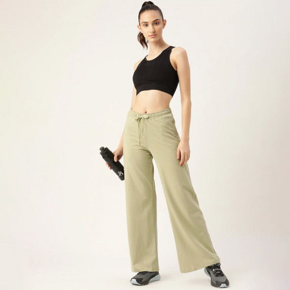 https://fitdrop.in/products/women-olive-green-solid-cotton-wide-leg-track-pants