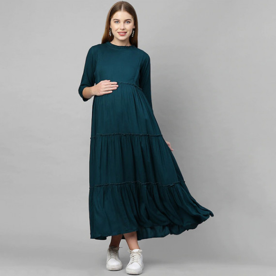 https://fitdrop.in/products/teal-green-maternity-maxi-nursing-dress