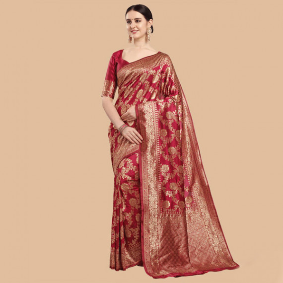 https://fitdrop.in/products/maroon-gold-ethnic-motifs-zari-silk-blend-banarasi-saree