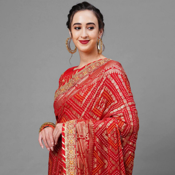 https://fitdrop.in/products/red-gold-toned-woven-design-bandhani-saree
