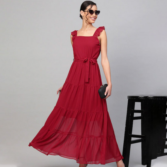 https://fitdrop.in/products/maroon-tiered-maxi-dress