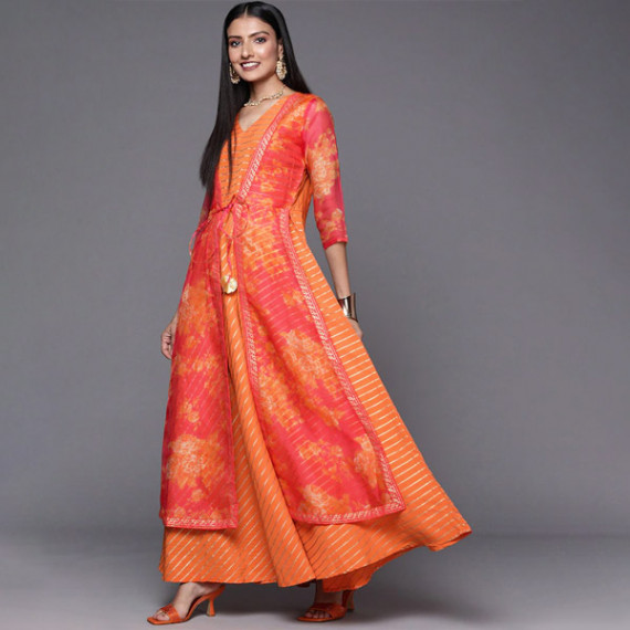https://fitdrop.in/products/orange-striped-ethnic-maxi-dress